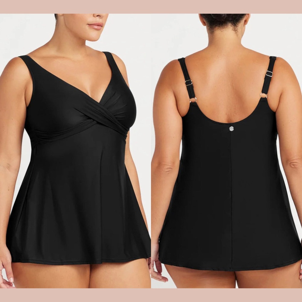 NEW $160 Artesands [ PLUS 14+‎ D-G Cup ] Hues Delacroix Swimdress Swimsuit #7030 - Picture 2 of 12